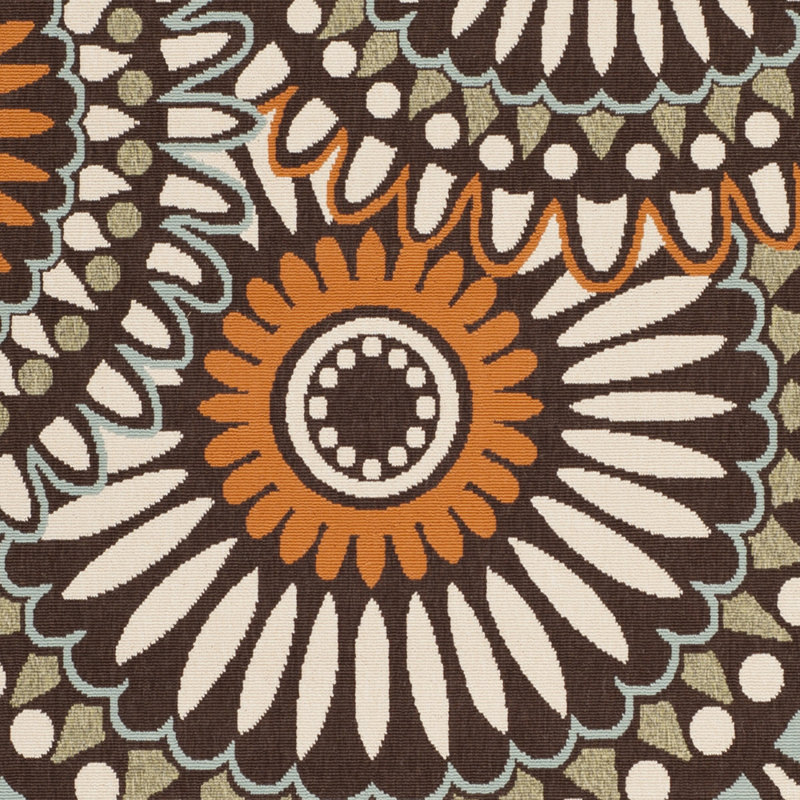 Centeno Performance Floral Indoor/Outdoor Area Rug, Round 5'3"