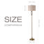 Keyjuan 62.4'' Bronzed Traditional Floor Lamp