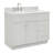 Partham 43'' Single Bathroom Vanity with Carrara Marble Top-94350756