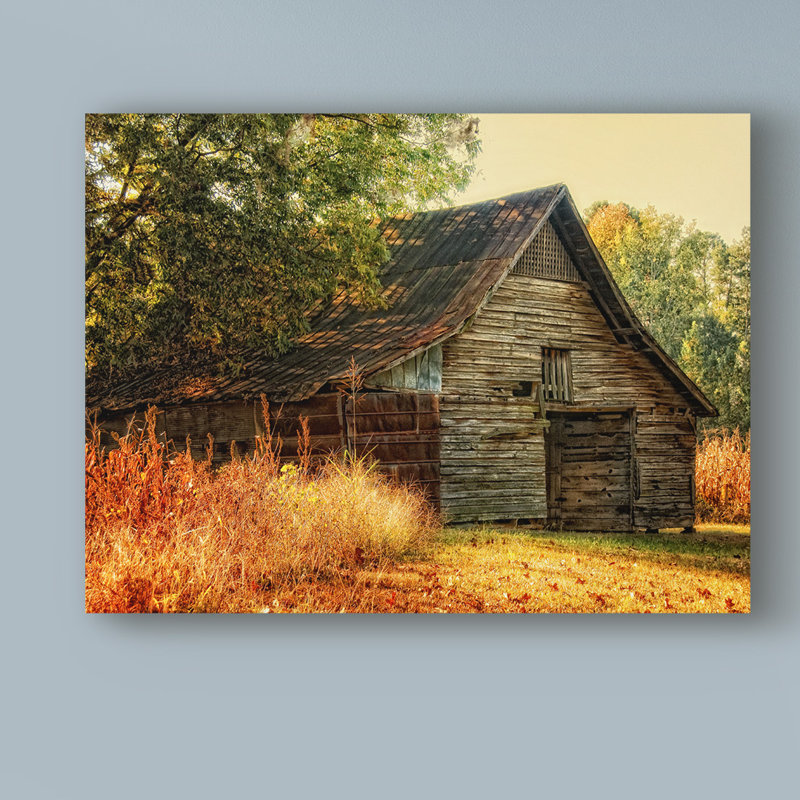 « grange mezzanine souvenirs », reproduction de photo sur toile tendue, H 35 po x l 47 po x P 2 po