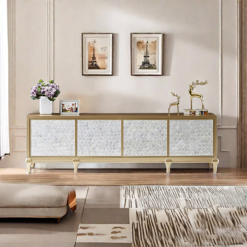 American style golden TV stand