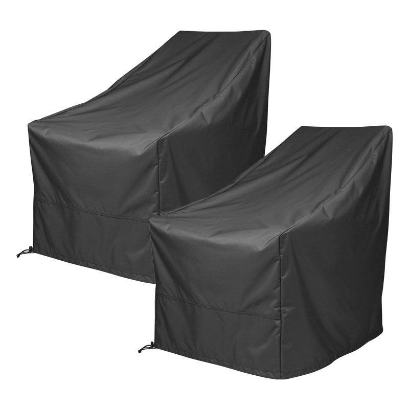 Outdoor Heavy Duty Adirondack Chair Patio Cover, Black