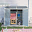 8X4ft Resin Outdoor Storage Shed With Two-Window And Double-Door-112833778
