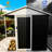 6 X 4 FT Outdoor Storage Shed With Rack Metal Garden Shed With Storage Shelves Bike Storage Tool Cabinet Box For Lawn Backyard Patio Use