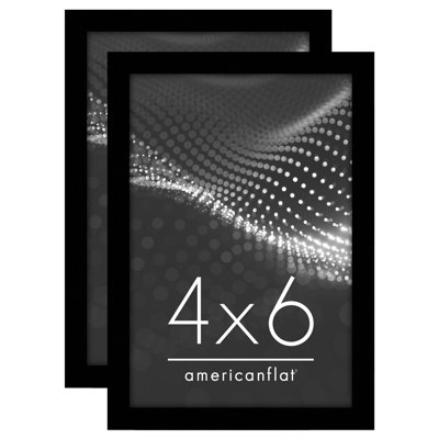 Picture Frame - Modern Design, Shatter-Resistant Glass, Dual Sawtooth Hangers, Ideal for Home and Office Decor (2 Pack)