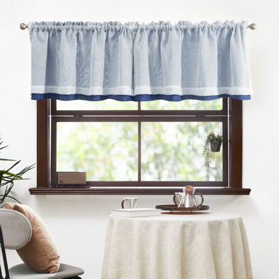 Rod Pocket Double layer Window Valance