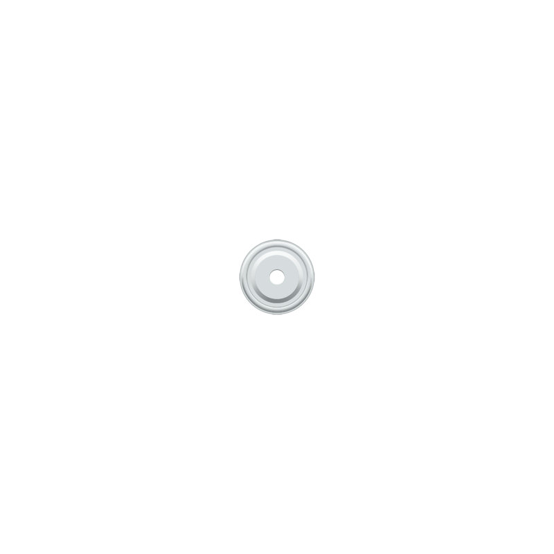 Metal Knob Backplate, Polished Chrome