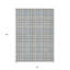 Tapis intérieur lavable à carreaux gris 8 pi x 10 pi