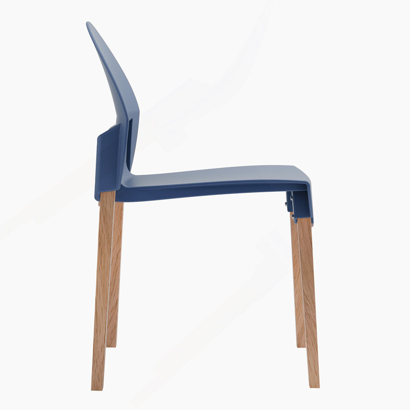 Ensemble de 4 chaises Crimson, Chêne bleu