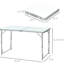 Table pliante 47 po pour camping - Hauteur réglable, légère, portable, maison, garage, espaces de pique-nique, pique-nique léger et robuste, tâches intérieures