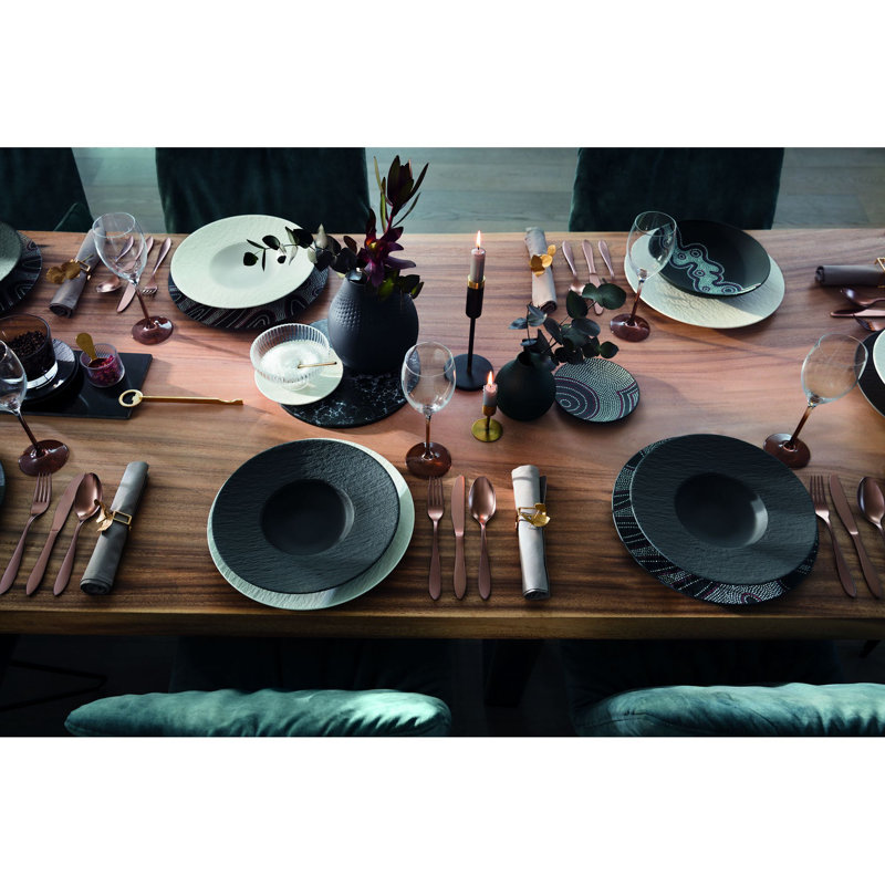 Villeroy & Boch Manufacture Rock 9.25 oz Pasta Plate, Black