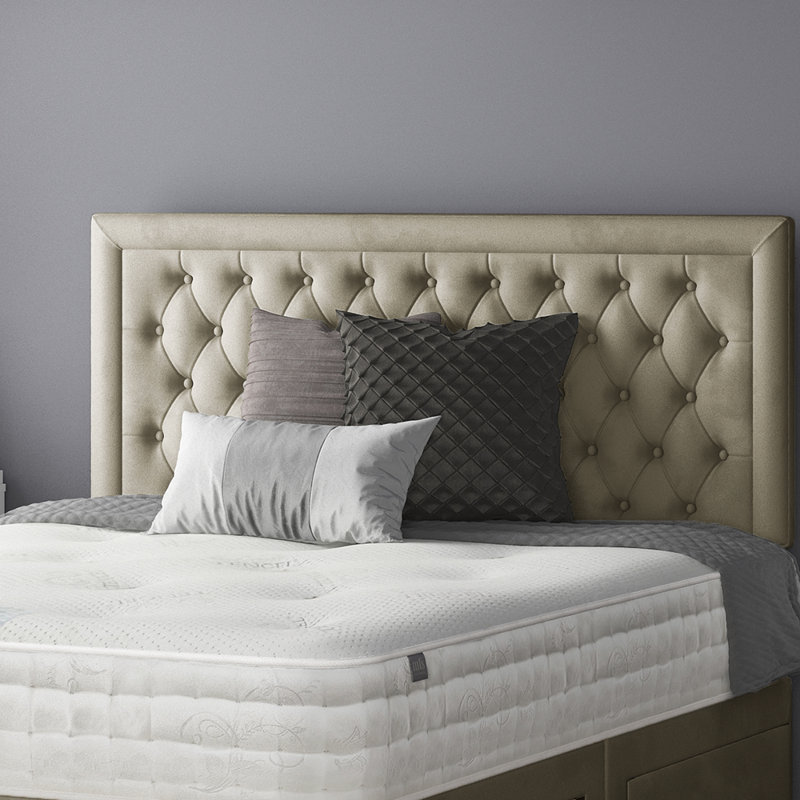 Scarborough Upholstered Headboard, Double (4'6), Coffee