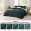 Ensemble d'édredon de taille grand lits de couleur émeraude, ensemble de lit touffeté Boho, literie à carreaux Shabby Chic, 3 pièces, 1 édredon géométrique à carreaux et 2 taies décoratives-1960535218-1960535221