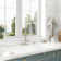 Willow Pull Down Sprayer Kitchen Faucet with Touchless Sensor, LED, Soap Dispenser and Deck Plate