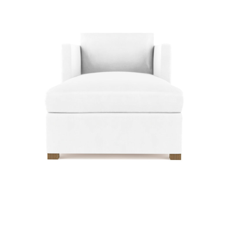 Madison Upholstered Chaise Lounge, Weathered, Distressed Leather Chocolate