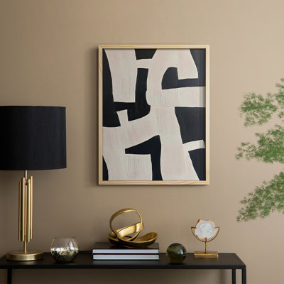 ABSTRACT Series, impression encadrée en bois massif