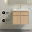Meuble-lavabo mural en chêne naturel 24 po St. Tropez-1321191070-1321191071