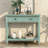 Todo Daisy Series Console Table - Timeless Traditional Style with Two Spacious Drawers & Open Bottom Shelf-1070912025