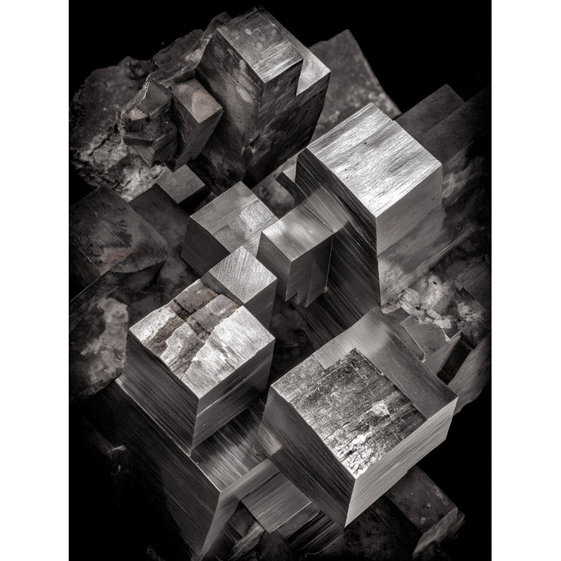 Pyrite Genesis, 40" H x 53" W