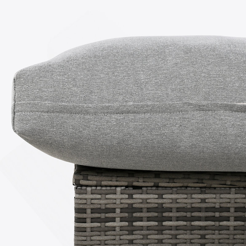 U-Shaped Outdoor Sectional Sofa Set With Ultra-Thick 5.9-Inch Cushions, Heavy-Duty Iron Frame, Removable Water-Resistant Covers, And Spacious 5-6 Seat Configuration For Patios And Gardens.