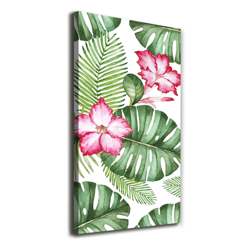 Pink Orchid - Wrapped Canvas Print, 120cm H x 60cm W