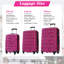 Valise à roulettes 3 pièces Hardshell avec valise TSA
