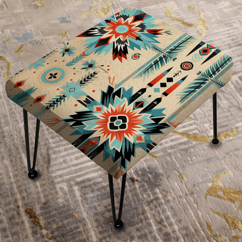 Motif bohème rétro avec motif géométrique Nomad
