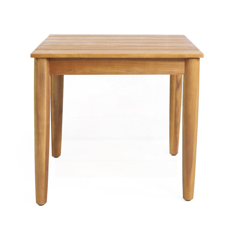 Outdoor Wood Square Side Table