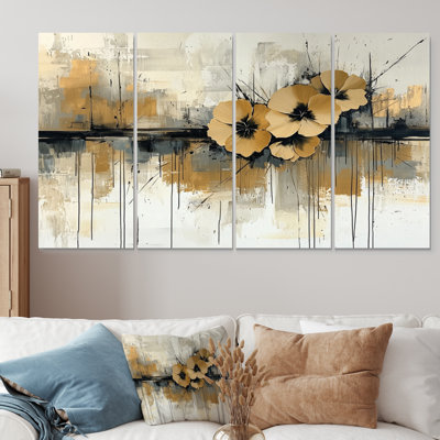 Minimalisme, désert, fleur des œillets II - œillets, art mural traditionnel