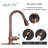 Copper Pull Down Kitchen Faucet with Single Handle Deck Plate Included-73906694