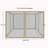 10X10 Ft Gazebo Replacement Mosquito Netting With Zippers, 4-Side Mesh Walls For Patio Gazebos-114653907
