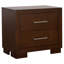 Table de chevet 2 tiroirs Polk Cappuccino