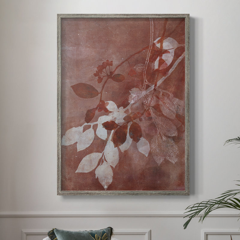 Branching Out XVI Framed Print - Solid Wood, 11" H x 9" W