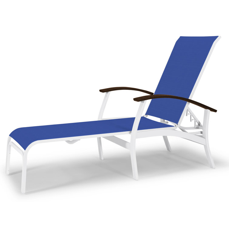 Askar Outdoor Rust-Resistant Metal Chaise Lounge