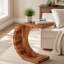 Table de bout en C, table d'appoint en bois