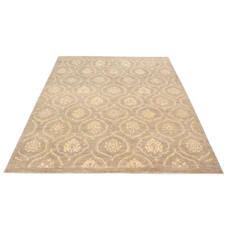 Tapis unique gris de 8 pi 11 po x 11 pi 10 po Oskar