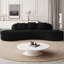 Canapé modulaire rembourré en velours côtelé avec coussins Jeenarine-118568682
