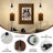2 - Light Plug in Swing Arm Wall Sconces with Glass Shade-149192586