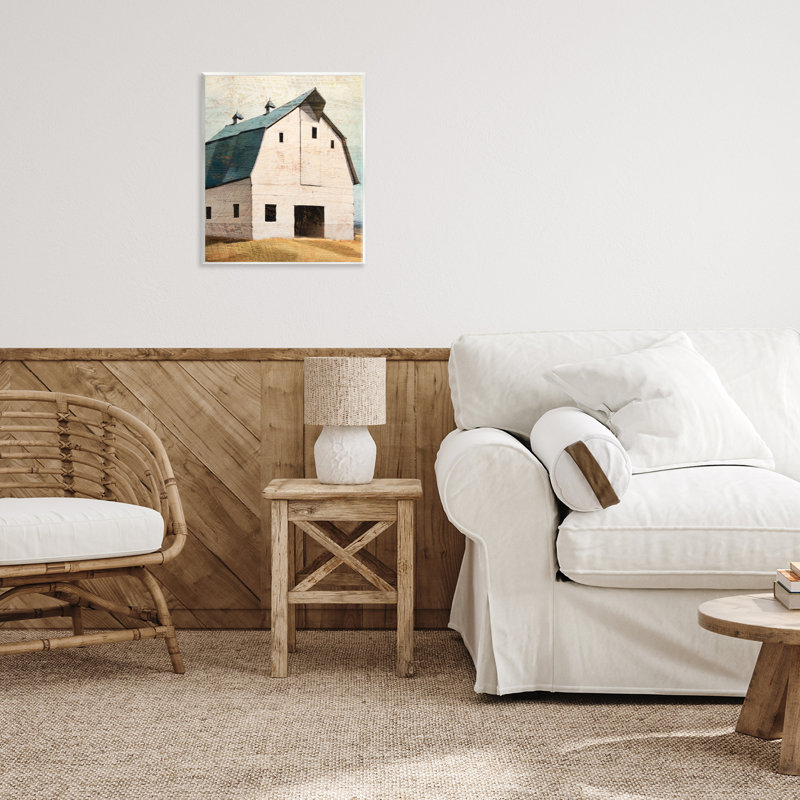 Plaque murale rustique grande grange bleue, design par Susan Jill