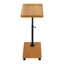 Table d'appoint avec table d'appoint en forme de C et roulettes pour canapé-1968033649