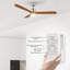 Amontay 52'' Ceiling Fan with LED Lights