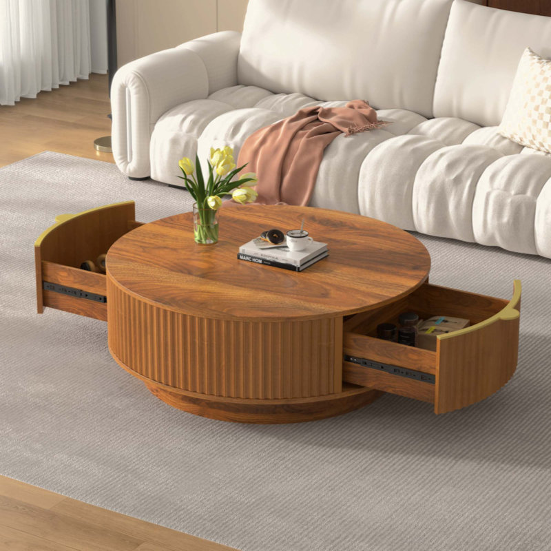 Table basse Farmhouse, Brun