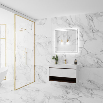 40'' Single Bathroom Vanity with Resin Top