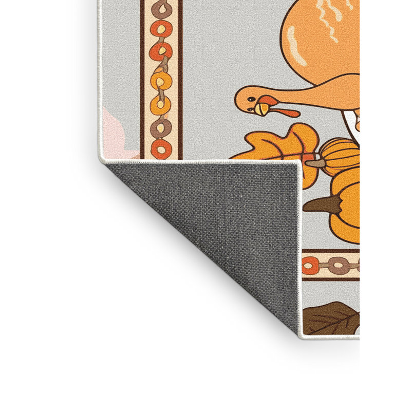 Tapis The Holiday Aisle® Thanksgiving, Rectangle 4pi x 6 pi