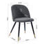 Granby 47.5cm H Velvet Upholstered Side Chair