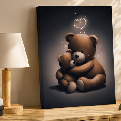 Toile dans un fond sombre légèrement illuminé