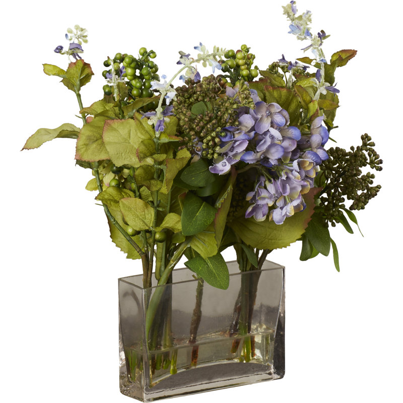 Arrangement floral mélangé à vase