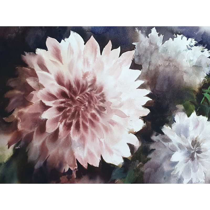 Peinture fleurie | Aquarelle sur papier par Puja Kumar