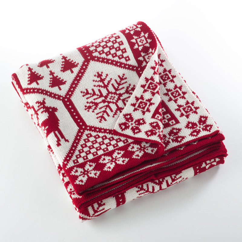 Jeté tricoté Sevan Christmas, 50 po x 60 po