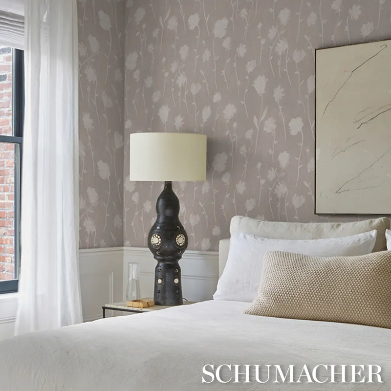 Schumacher X Backdrop Before Midnight Wallpaper, Beige